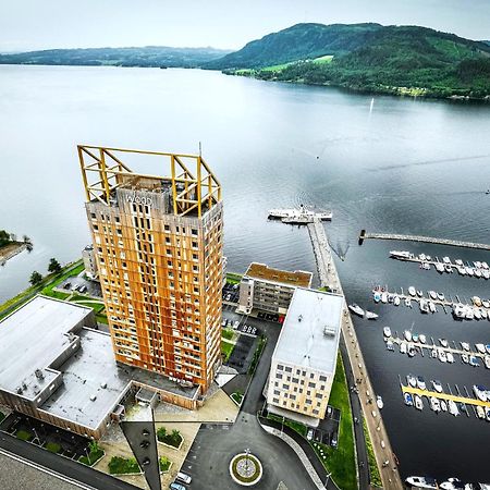 Mjos Tower Suite - Lovely Lake View Brumunddal Dış mekan fotoğraf